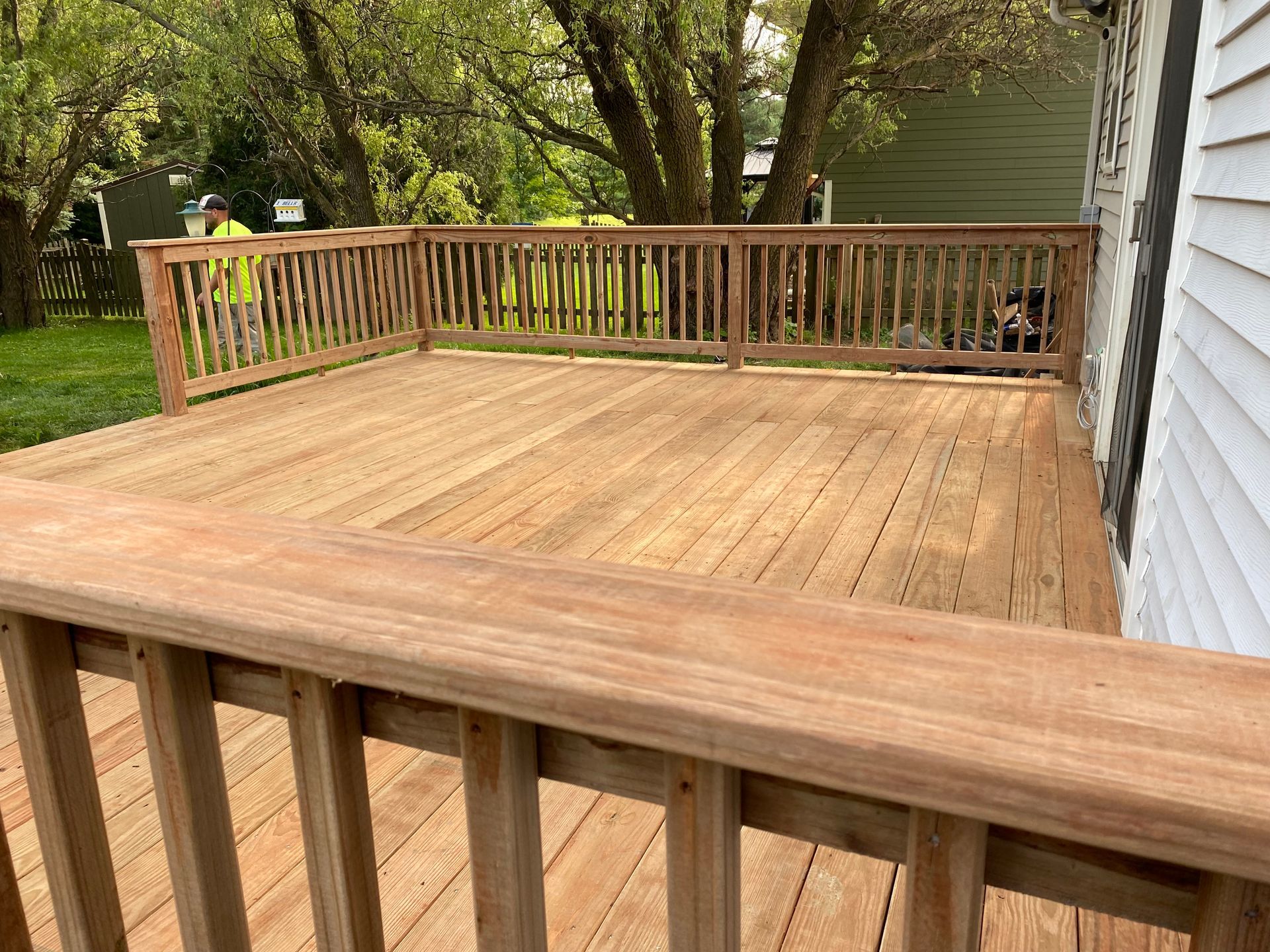 Custom deck built by Sexton Home Improvement & Repairs